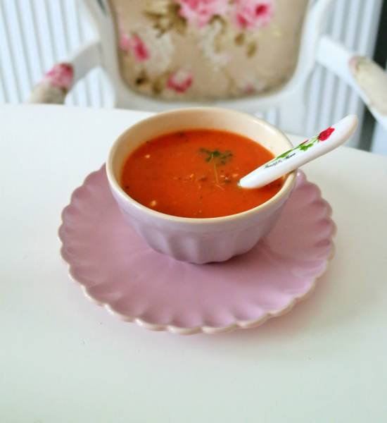 Zupa pomidorowo - bazyliowa