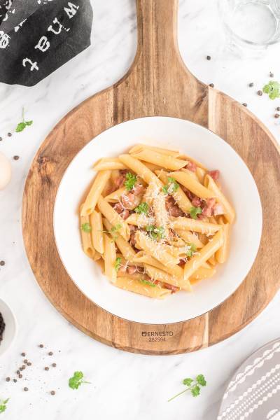 Makaron (penne) carbonara