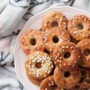 Pieczone fit oponki (donuty) z twarogiem (bez cukru)