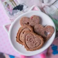Walentynkowe ciasteczka malinowe (bez cukru)