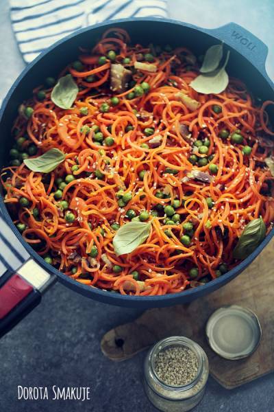 Spaghetti z marchewki - przepis