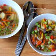 Zupa z mrożonych warzyw na patelnię
