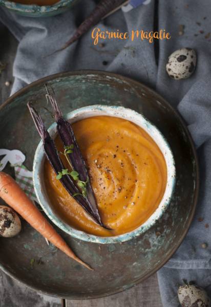 Zupa krem z batatów i marchewki
