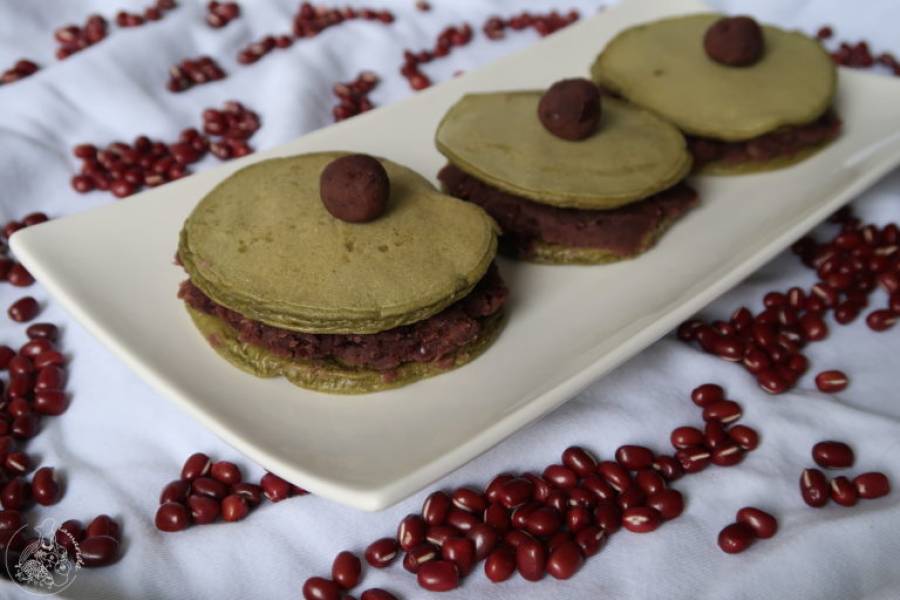 Japońskie naleśniki dorayaki z matchą