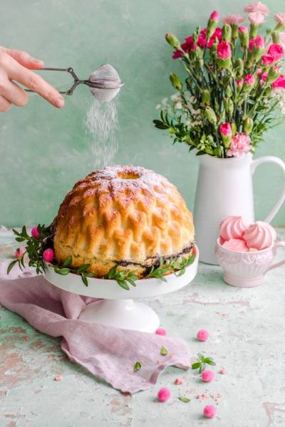 Babka drożdżowa z makiem