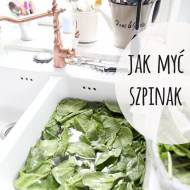 Jak myć szpinak