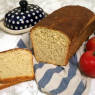 Chleb pszenny z dodatkiem płatków owsianych i miodu, na drożdżach
