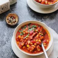 Szybka zupa meksykańska, danie jednogarnkowe