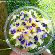 Kremowe cytrynowe puree ziemniaczane z fiołkami - Lemon Mashed patatoes with violets