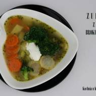 Zupa z brokułów, z warzywami
