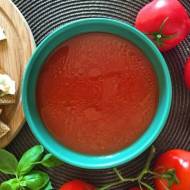 Chłodnik pomidorowy-bazyliowy