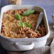 Zapiekanka makaronowa z mięsem i szparagami / Meat and asparagus pasta bake