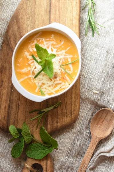 Zupa – krem z batatów, dyni i oscypka