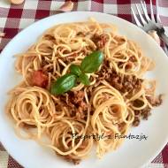 Spaghetti z mięsem mielonym wołowym (bolognese)