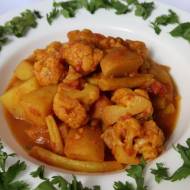 Curry z ziemniaków i kalafiora