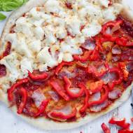 Pizza biało czerwona