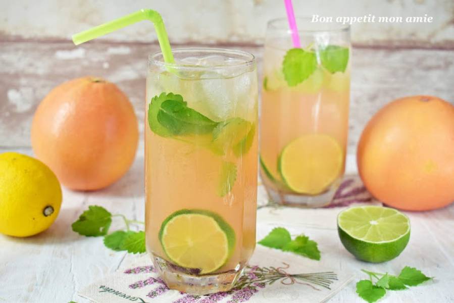 Mojito grejpfrutowe (bezalkoholowe)