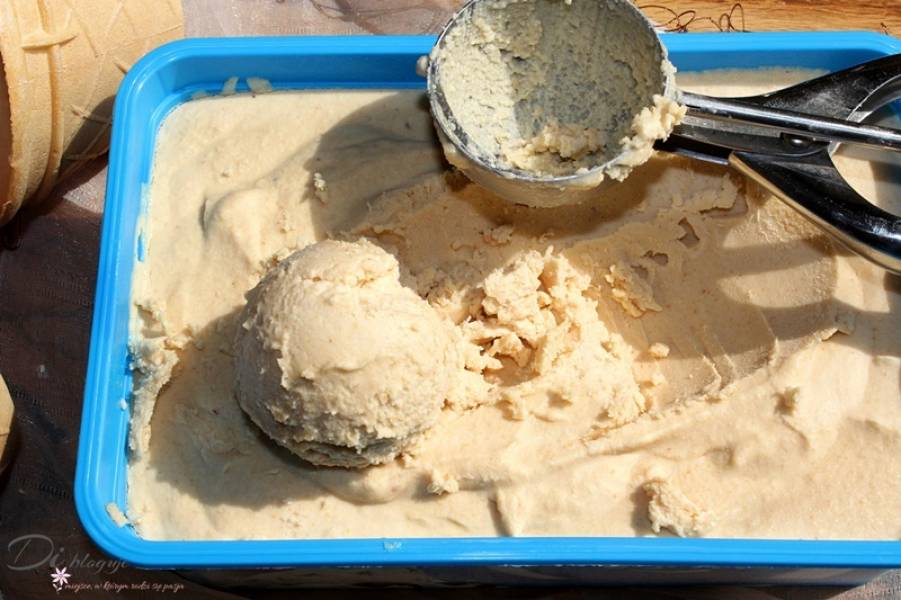 Najlepsze lody z masłem orzechowym, miodem i serkiem mascarpone (bez maszynki)