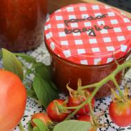 przetwory - pomidory z bazylią