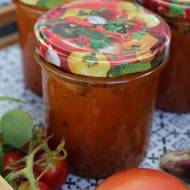 przetwory - curry sos na zimę z cukinii i pomidorów