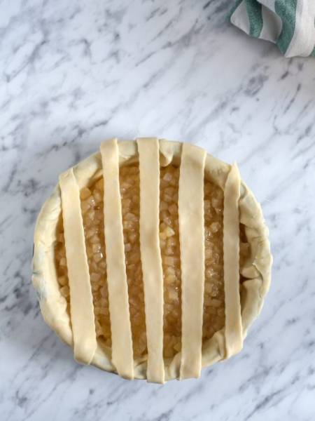 Jak zrobić kratkę z ciasta na apple pie ?