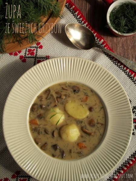 Zupa ze świeżych grzybów – kuchnia podkarpacka