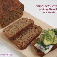 Chleb żytni razowy radziwiłłowski na zakwasie.