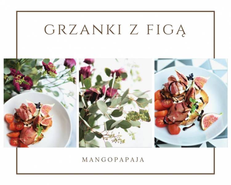 Chałka z figą, mascarpone, szynką parmeńską i balsamico