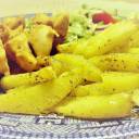 FIT GYROS DROBIOWY Z FRYTKAMI i sałatką