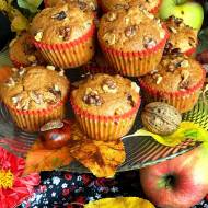 Muffinki z jabłkami, kokosem i orzechami
