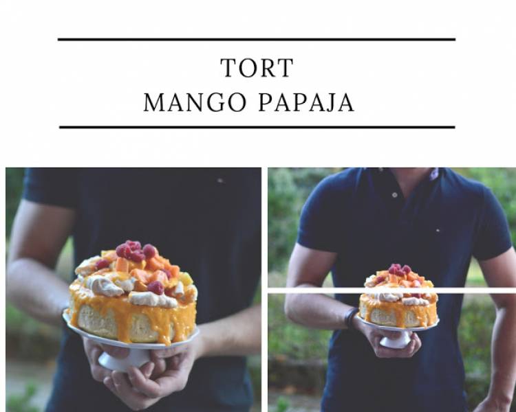 Tort mango papaja. Tysięczny wpis!