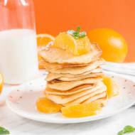 Placki z sokiem pomarańczowym