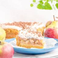 Obłędne ciasto jabłkowo-gruszkowe z owocowym budyniem i kremem