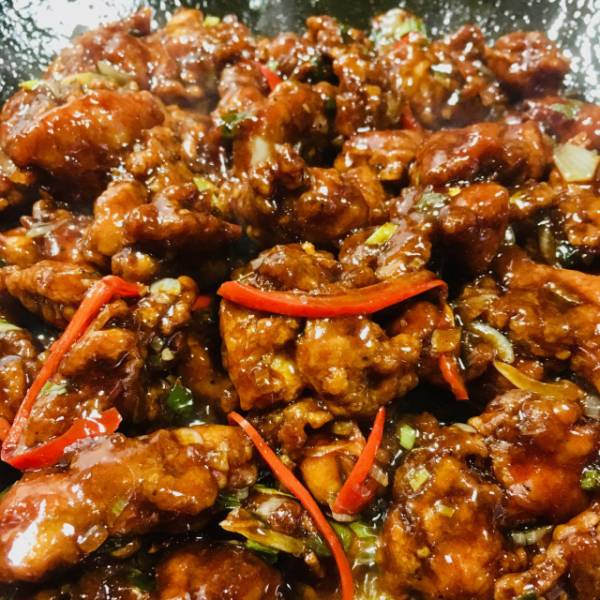 kkanpunggi – smażony kurczak, na ostro, po koreańsku