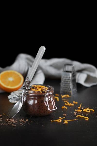 Kakaowo-pomarańczowy pudding z tapioki – Świąteczny FIT deser