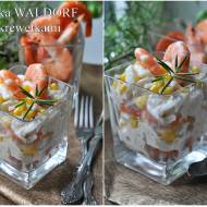 Sałatka Waldorf z krewetkami. Shrimp Waldorf Salad.