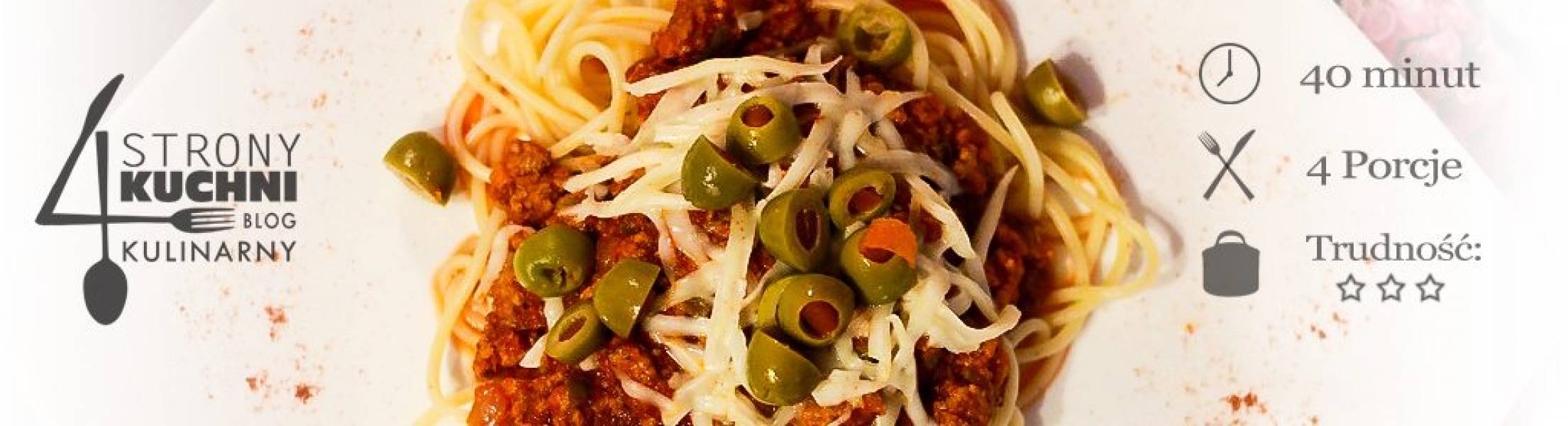 Spaghetti z kaparami i oliwkami