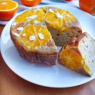 Odwrócone ciasto bananowe z pomarańczami, czyli upside down cake