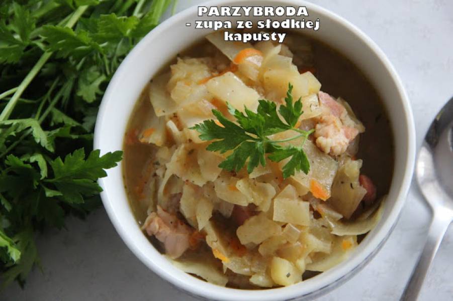 Parzybroda - zupa ze słodkiej kapusty z ziemniakami