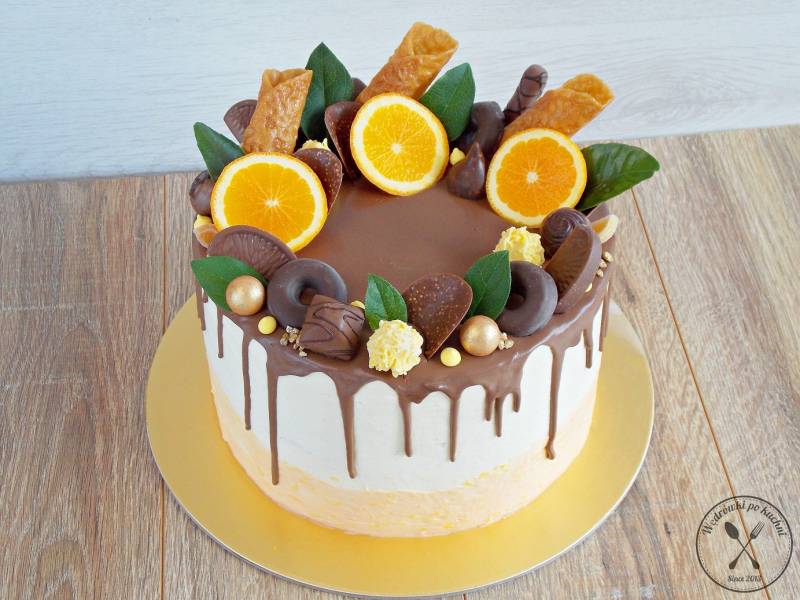Tort czekoladowo – pomarańczowy