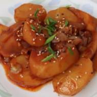 Ziemniaki do obiadu duszone po koreańsku