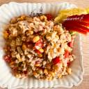 Sałatka z brązowym ryżem i tuńczykiem