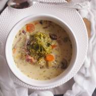 Zupa brokułowa z pieczarkami / Broccoli and mushroom soup