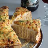 Zakręcany tost z serem i szynką