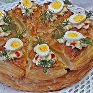 Wielkanocny torcik chrzanowy z jajem
