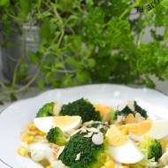 Sałatka z brokuła i jajka w sosie majonezowo-musztardowym