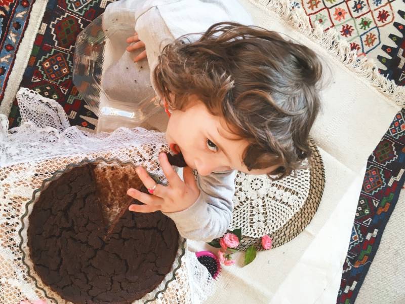 Czekoladowe brownie z czerwonej fasolki adzuki.