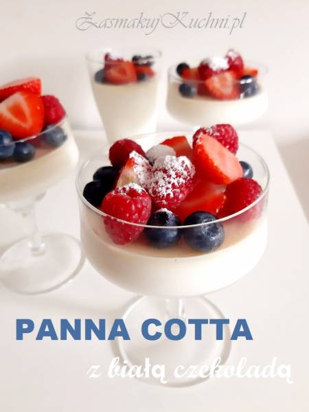 Panna cotta z białą czekoladą