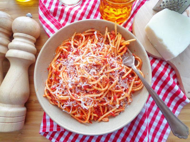 Spaghetti all'Amatriciana i zaproszenie do IGTV