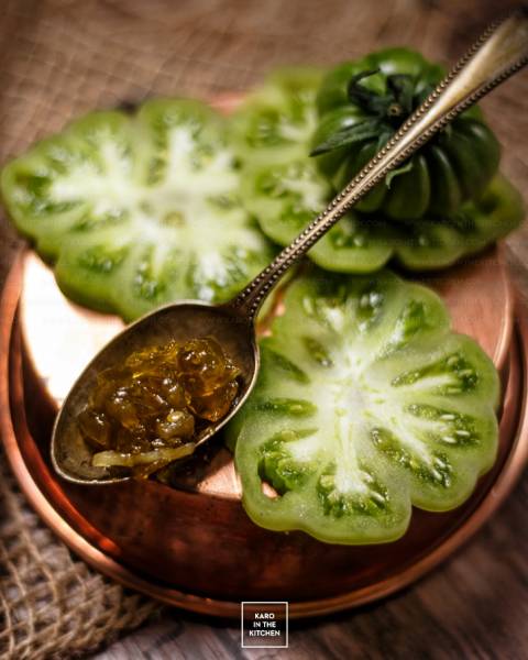 Dżem z zielonych pomidorów – z cytryną i imbirem